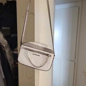 Michael Kors White Crossbody Bag